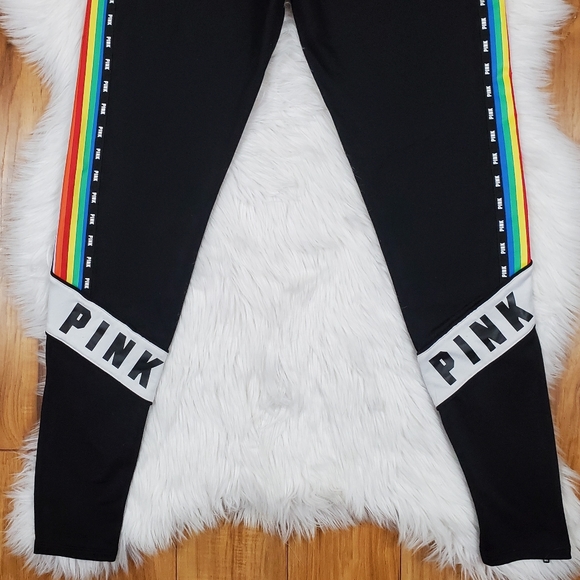 VS PINK Rainbow Stripe Skinny Track Pant - Picture 11 of 15